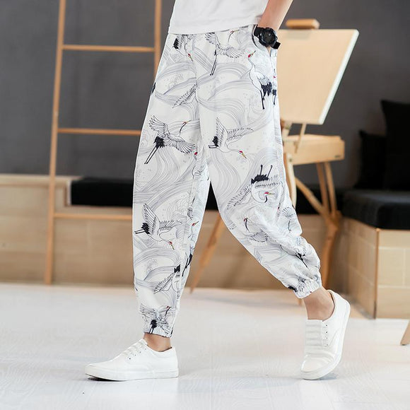Calça Casual Confortável Masculina Crane - Bloomers Soltos