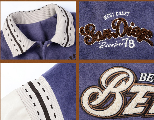 Uniforme de Béisbol Retro Americano Púrpura para Mujer - Image 6