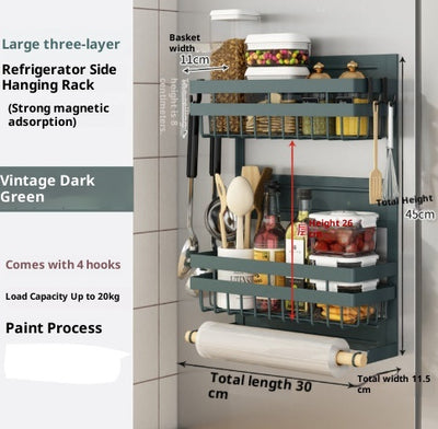 Organizador Magnético Lateral para Refrigerador sin Perforación - Image 11