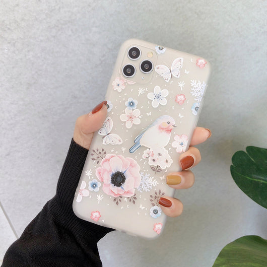 Funda Floral Transparente Creativa para Celular - Image 7