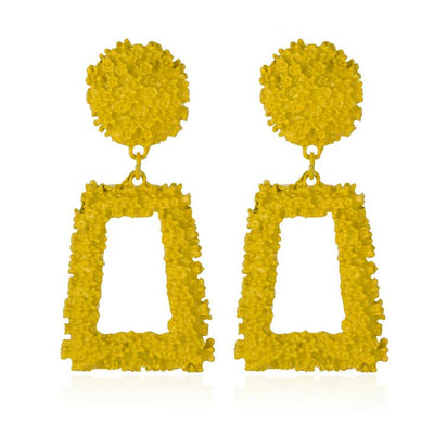 Aretes Geométricos Grandes Vintage - Oro, Plata y Negro - Image 14
