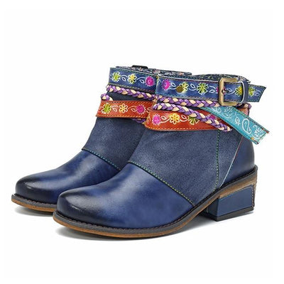 Botas Azules Yauvana para Tobillo - Image 3