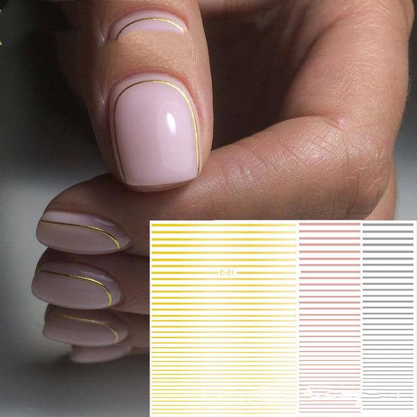 Adhesivos Fluorescentes para Nail Art - Líneas Neón