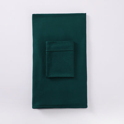 Black minimalist modal bottom hat integrated scarf, folded neatly on a white background. - Image 33