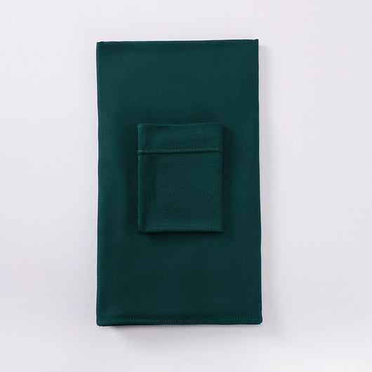 Black minimalist modal bottom hat integrated scarf, folded neatly on a white background. - Image 33