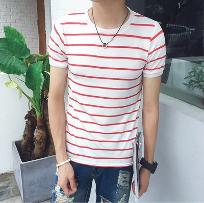 Playera a Rayas Casual para Hombre - Image 76
