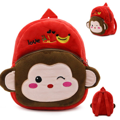 Mochila Escolar de Peluche para Niños