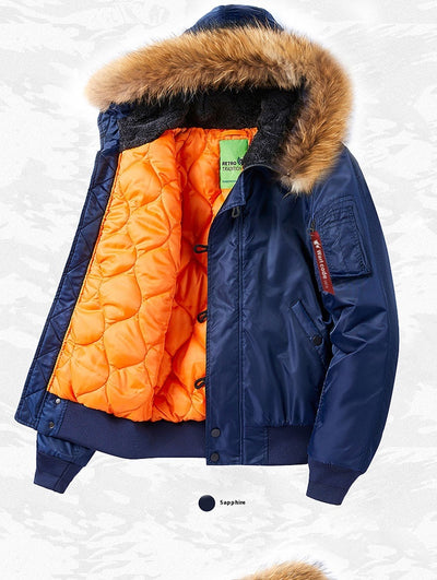 Abrigo Bomber con Cuello de Piel Desmontable - Talla Grande - Image 11