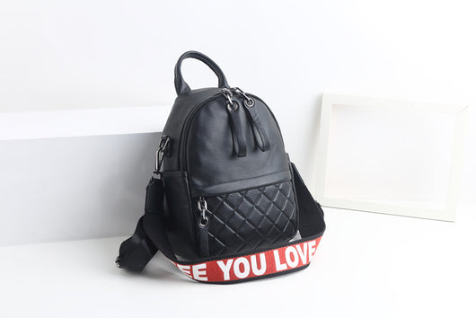 Mochila de Cuero Compacta Multiusos con Compartimento Perfumado - Image 10
