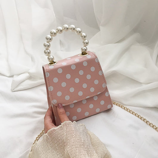 Bolso de Hombro con Cadena y Perlas - Image 14