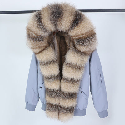 Abrigo de Piel con Cuello Desmontable y Compartimento Interior para Mujer - Image 13