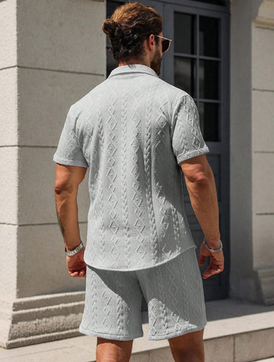 Camisa Casual Suelta de Manga Corta para Hombre - Image 32