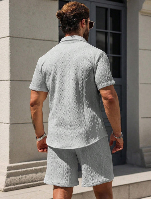 Camisa Casual Suelta de Manga Corta para Hombre - Image 32