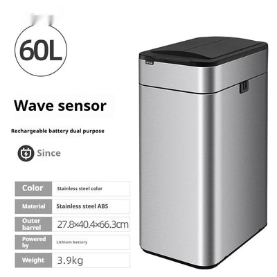 Basurero Inteligente Automático de Gran Capacidad con Sensor Infrarrojo - Image 13