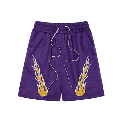 Shorts Casuales para Hombre con Bordado de Llama Estilo Americano - Image 6