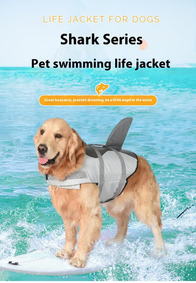 Chaleco Salvavidas para Perros Shark - Ropa de Baño Segura - Image 19