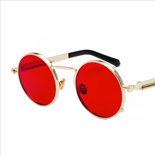 Gafas de Sol Estilo Punk con Patas Metálicas y Lentes Reflectivas - Image 21