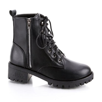 Botas de Combate Vintage para Mujer - Estilo Otoñal - Image 7