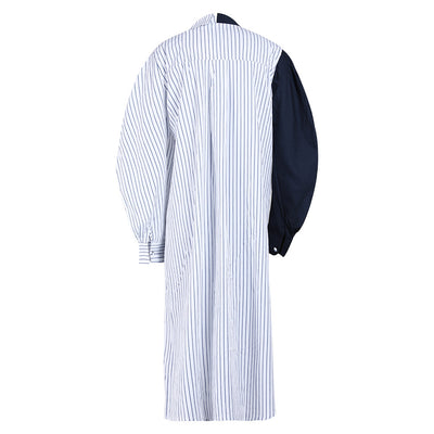 Vestido Camisero Rayas Azul Marino - Diseño Versátil y Cómodo - Image 8