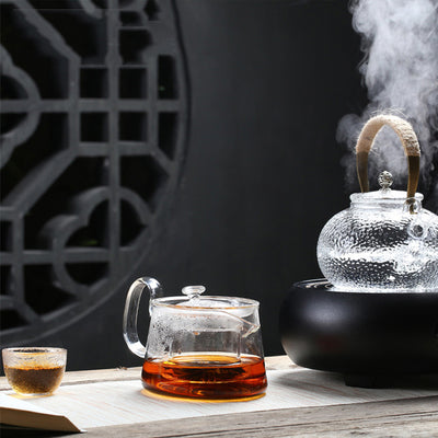 Juego de Tetera de Vidrio Templado Resistente al Calor con Filtro para Té - Image 11