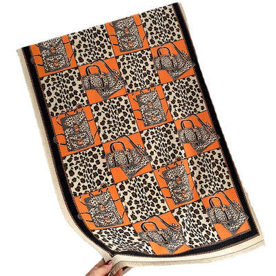 Bufanda Estampado Leopardo Jacquard para Mujer - Image 5