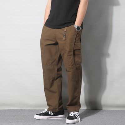 Pantalones Cargo Retro Japoneses Multi-Bolsillo para Hombre - Image 6