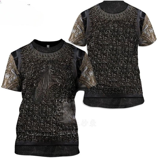 Playera Halloween 3D de Hombre con Diseño Tatuaje Digital - Image 11
