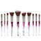 Set de 10 Brochas de Maquillaje con Mango de Diamante