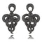 Aretes Serpiente Retorcida Ancha - Diseño Audaz y Exagerado