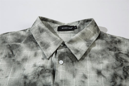 Camisa Suelta Tie-Dye Tinta para Hombre - Estilo Fresco y Moderno - Image 10
