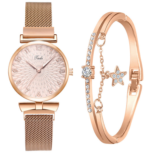 Reloj de Pulsera Dama con Malla Elegante y Movimiento de Cuarzo - Image 13