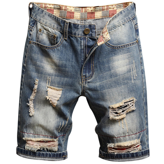Pantalones Cortos Vaqueros de Verano para Hombre - Importación Directa - Image 11