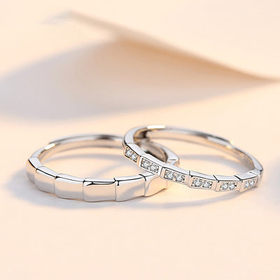 Anillo Ajustable Chapado en Platino y Plata Fina - Image 16