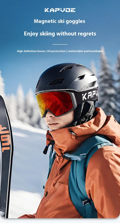 Gafas de Espejo Deportivas Antideslizantes de Doble Capa para Nieve - Image 36