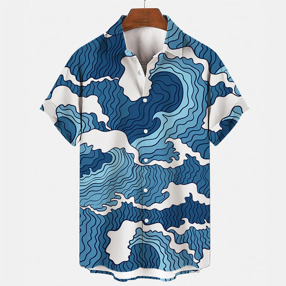 Camisa Estampada Casual para Hombre