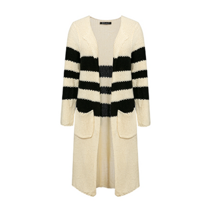 Cardigan de Rayas Cuello Redondo - Image 8