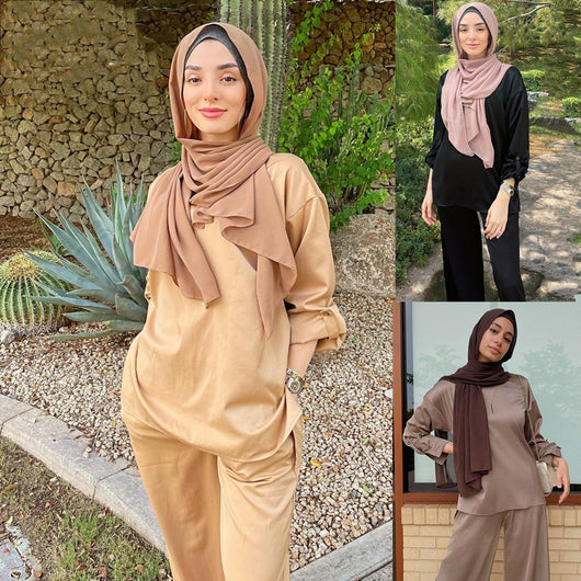 Traje Dos Piezas Elegante Estilo Oriente Medio