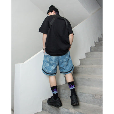 Shorts de Mezclilla Desteñida para Hombre - Image 11