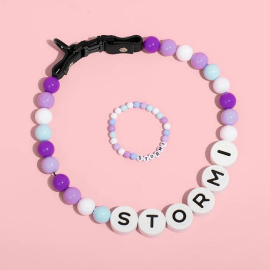 Collar Personalizado para Perro con Cuentas y Pulsera Coordinada - Nombre Grabado en Letras - Image 12