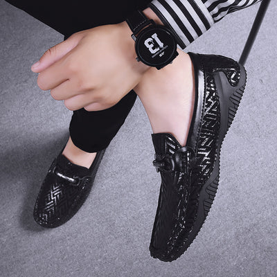Zapatos de Cuero para Hombre con Patrón Exclusivo y Suela Suave - Image 2