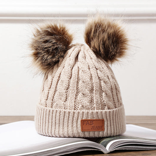 Gorras de Piel de Mapache para Bebés y Niños - Image 14