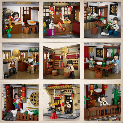 Casa de Té Miniatura Bao Zhilin - Juguete de Construcción con Pellets - Image 5