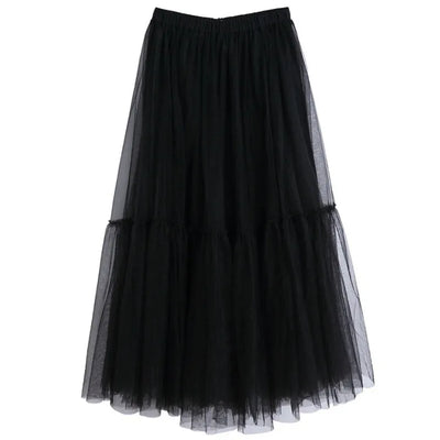 Falda Tutú Voluminosa de Tul - Diseño Elegante en Colores Sólidos - Image 17