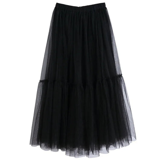 Falda Tutú Voluminosa de Tul - Diseño Elegante en Colores Sólidos - Image 17