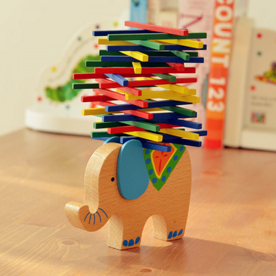 Juguete de Madera Colorido para Equilibrio - Animales Caballo, Elefante y Camello - Image 3