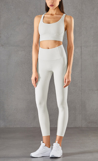 Leggings Nude de Cintura Alta con Textura Acanalada - Image 16