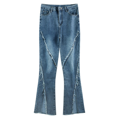 Pantalones Vaqueros Slim Rotos con Detalle Herradura - Image 6