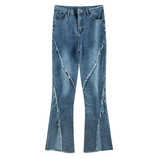 Pantalones Vaqueros Slim Rotos con Detalle Herradura - Image 6