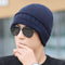 Gorro de punto para hombre con hilo esponjoso