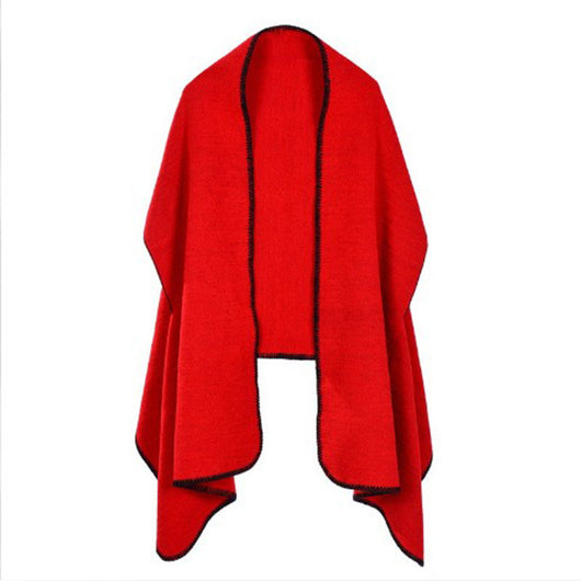 Capa Gruesa de Cachemira a Cuadros para Mujer Talla Plus - Abrigo Térmico - Image 31